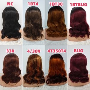 Promoción $45 Letsfly Body Wave 13x4 Pelucas Bob con Encaje Frontal de 18 Pulgadas, Línea de Cabello Natural, Cabello Humano al por Mayor 4T30T4 - Product Image 3