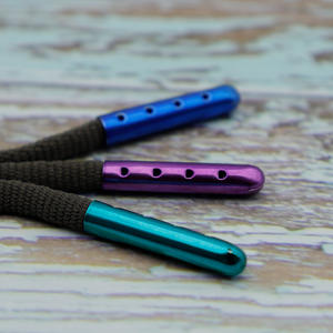 Lacets de chaussures en métal de bonne qualité, réfléchissants, à la mode, épais (3 mm), de couleur violette, <span class=keywords><strong>verte</strong></span> et bleue, magnétiques, certifiés ISO9001, avec logo personnalisé - Product Image 3