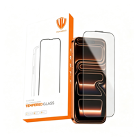 Protection d'écran en verre trempé diamant anti-rayures 9H 2.5D 0.33mm à couverture intégrale et colle complète pour iPhone 18 17 Pro Max - Prix usine