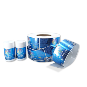 Không thấm nước sang trọng bao bì chai cuộn nhãn cho thực phẩm mỹ phẩm tùy chỉnh logo dính chai Nhãn dán chất lượng cao - Product Image 6