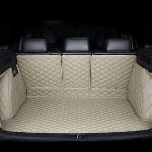 Esteras clásicas para maletero de costura de diamantes, decoración <span class=keywords><strong>Interior</strong></span> antideslizante de cuero PVC para Toyota/Honda/Volkswagen - Product Image 3