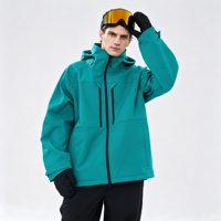 Chaqueta de Esquí Profesional Impermeable para Hombre, Personalizada, Cortavientos, con Capucha, Forro Polar Cálido y Transpirable