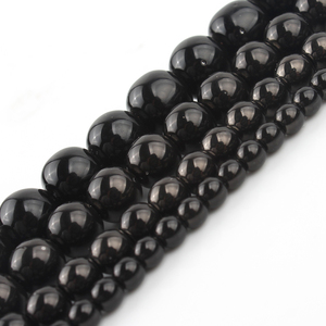 Wholesale Natural <strong>Black</strong> Hematite Stone <strong>Beads</strong> 3/4/6/8/10MM <strong>round</strong> Smooth for Jewelry Making DIY - Product Image 1