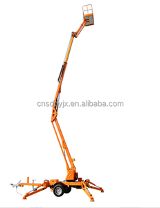Bersertifikat CE 14m <span class=keywords><strong>Sky</strong></span> Spider Cherry Picker baja kecil dilacak Boom <span class=keywords><strong>Lift</strong></span> otomatis meratakan kondisi baru 380V untuk Hotel ritel - Product Image 5