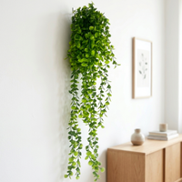Plantes suspendues artificielles, feuilles d'eucalyptus Mandala, guirlande de haute qualité, bande suspendue en céramique pour décoration intérieure et extérieure