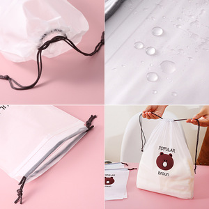 Frosted Drawstring Bag 16x20cm 18x25cm 20x30cm 30x35cm 30x40cm For Clothing <b>Socks</b> Shoe Storage Lightweight Rectangle Packaging - Product Image 3