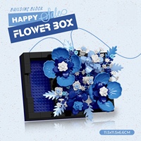 Ensemble de blocs de construction Hot Flower 476 pièces en plastique ABS, jouet de bricolage, modèle de briques à assembler avec couvercle anti-poussière, décoration d'intérieur, cadeau pour les enfants de 7 à 9 ans