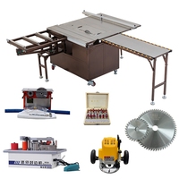 Scie à panneaux horizontale multifonctionnelle de haute qualité à prix compétitif, scie à table coulissante avec moteur 110V/220V