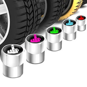 Logotipo personalizado Accesorio <span class=keywords><strong>exterior</strong></span> Aleación de aluminio Tapa de válvula de neumático de coche Cubierta antipolvo American Standard Cars Motocicletas Bicicletas QY - Product Image 1