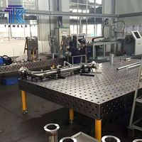 TKweld Nouvelle plate-forme en acier 3D/2D 2000*1000*200mm Fonte D16 D28 Table de soudage de haute qualité pour nitruration au plasma de 0.5mm