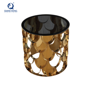 Bàn Bên Kim Loại Tròn Nhỏ Màu Vàng Kim Bán Chạy - Product Image 4