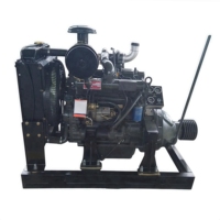 Moteur automobile diesel de fabrication chinoise, démarrage électrique, refroidissement par eau, 4 temps, multicylindres, 150cc, 55kW, émission Euro 2, industriel