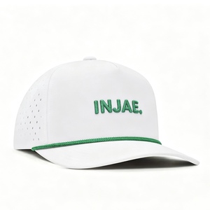 Custom Logo Baseball Cap Embroidery <b>Light</b> Blue Dad Hat with <b>Rope</b> Breathable Casual Sports Trucker Cap Golf Sun Hat for Men Women - Product Image 3