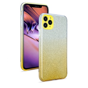 3 <span class=keywords><strong>en</strong></span> 1 Gradiente Color Bling de papel brillo suave tpu pc caja del teléfono caso de la cubierta para Iphone/11/11pro/11pro. - Product Image 3