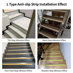 Bandes antidérapantes colorées pour la protection des bords d'escalier, bandes de transition pour les bords d'escalier - Product Image 6