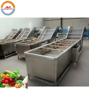 Automatic fruit and vegetable cleaning machine auto commercial fruits vegetables cleaning equipment cheap price for sale