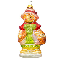 Ornements de Noël mignons en verre en forme de galette de pain d'épices, de fruits et de chocolat, taille personnalisée, faible MOQ