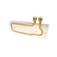 Plaque de refroidissement liquide haute puissance Yuanyang avec tuyau en cuivre, plaque en aluminium de refroidissement par eau sur mesure