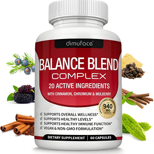 Cápsulas Herbales para Adultos Balance Blend Complex con 20 Ingredientes Activos, Mejoran <span class=keywords><strong>tu</strong></span> <span class=keywords><strong>Salud</strong></span> de Forma Natural, Promueven el Apoyo Inmunológico y la Energía - Product Image 1