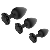 Plug Anal en silicone en forme de rose godemichet Anal jouet sexuel adulte SM flirtant pour la stimulation anale