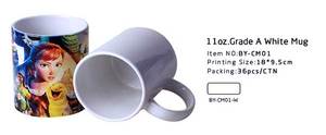 Mugs en céramique 11 oz, blancs, vierges, pour sublimation, vente en gros par l'usine BAIYIN, idéaux pour un cadeau de <span class=keywords><strong>retraite</strong></span>. - Product Image 4