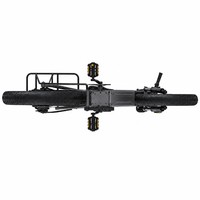 Vélo de montagne électrique de 26 pouces en alliage d'aluminium, moteur arrière de 2000 W, 7 vitesses, batterie au lithium intégrée, freins à disque hydrauliques