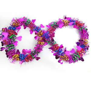 उत्सव पार्टी की सजावट नए पर्यावरण के अनुकूल उज्ज्वल उच्च गुणवत्ता वाले प्लास्टिक रंग ड्रैगन बॉल पीठ दिल रिबन jh11930 चीन - Product Image 4