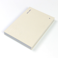 Diario Libreta A5 de Tapa Dura con Lomo Visto, Tela de Lino Impresa Personalizada, Logotipo Personalizado con Estampado en Oro o Plata y Hojas Rayadas