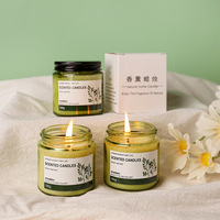 Bougie d'aromathérapie parfumée au thé, cadeaux de mariage, parfum de fleur éternelle, huile essentielle botanique longue durée, parfum de gardénia et de poire