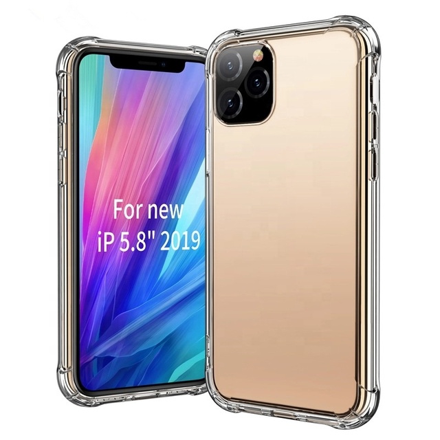 Transparent Soft TPU Shockproof Case for iPhone 11/iPhone 11 Pro/iPhone 11 Pro Max New Product Mobile Phone Accessories