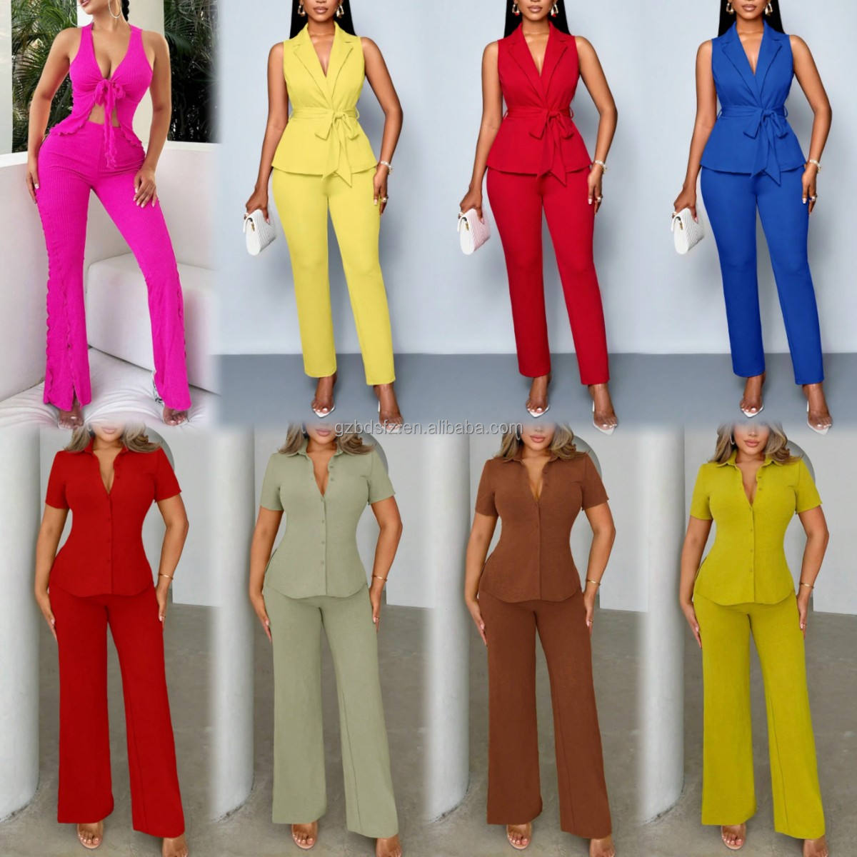 Formal Jumpsuits for Ladies High Waist Office Wear