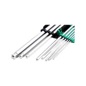Jeu de clés Allen en acier au chrome-vanadium à embout sphérique, 9 pièces, référence 651202 - Product Image 4