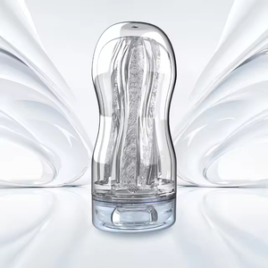 Masturbador Masculino Manual Tipo Copa de Avión Transparente con Vagina, Ano, Boca y Senos, Sensación Realista - Product Image 5