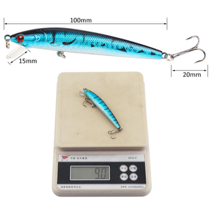 Leurre de pêche dur 10cm/9g, flottant, type Minnow, appât artificiel pour la pêche en bateau en mer, idéal pour la pêche au bar - Product Image 2