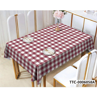 Nappe de table en PVC durable, anti-décoloration, écologique, imperméable, anti-huile, anti-fuite, facile à rincer, protection pour table de salle à manger
