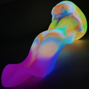FAAK Factory Price Huge Wolf Tongue for Women Thick Glow in Dark Monster <b>Dildo</b> Super Huge Tongue Adult Luminous Sex Toy - Product Image 2