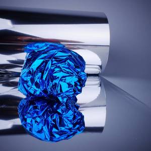 Factory Direct Sales Poly Film Coated Aluminum Foil/Metalized Mylar As Reflective Insulation Film Basic Film