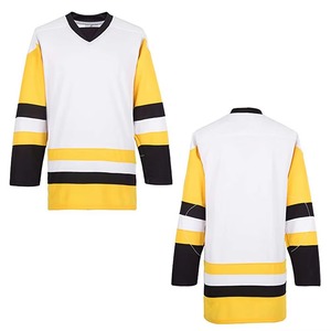 Ice Hockey Jersey 100% <b>Polyester</b> Anti-Bacterial & Quick Dry Custom Team Name & Logo High Quality Jersey For Sale - Product Image 6