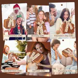 Low Price Custom Personalized Rattan Birthday Gift Basket for Her 2025 Unique Valentine's Day Gifts for Women - Product Image 5
