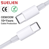 Cable de Carga Rápida PD de 60W 3A con Revestimiento de TPE, Tipo-C a Tipo-C, para iPhone 15/16/17, iPad y Cámara, Venta al Por Mayor Personalizada