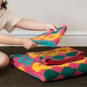 Toallas de Festival para Adultos, Algodón Tejido, Toalla de Ducha y Baño, Suave, de Secado Rápido, Absorbente, con Diseño Floral para el Hogar - Product Image 4