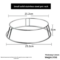 Étagère à casseroles en acier inoxydable double couche Yolecen avec étagère de rangement à tubes creux pour une utilisation en cuisine - pour les hôtels et la cuisine chinoise