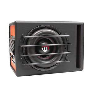 ลำโพงซับวูฟเฟอร์แบบแอคทีฟขนาด 10 นิ้ว ดีไซน์ทันสมัย กำลังขับ 600 วัตต์ RMS ใช้ไฟ DC 12V วอยซ์คอยล์คู่ สำหรับเครื่องขยายเสียงในรถยนต์ ระบบเสียงรถยนต์สุดมหัศจรรย์ - Product Image 2