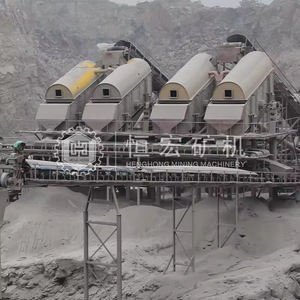 Alluviale Gold waschanlage mit hoher Rückgewinnung 250 t/h Kapazität Sand trommel sieb Trommel sieb mit Motor als Kern komponente - Product Image 6