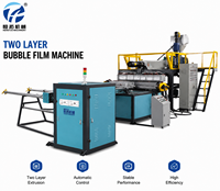 Machine à film bulle HONTO HT-1200 à deux couches, extrusion automatique, alimentation par trémie, performance stable, haute efficacité