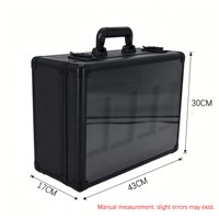 Vente en gros usine : Boîtier de rangement verrouillable en alliage d'aluminium à 4 rangées pour cartes gradées, cartes sportives sous protection et collections de cartes à collectionner