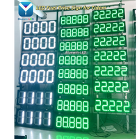 Affichage LED à 7 segments, grand chiffre unique de 6 pouces, rouge, pour panneau de prix de station-service extérieur avec support SDK et OEM