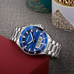 ساعة صلاة فاخرة للمسلمين مع أذان رقمي، سوار ساحر من الفولاذ المقاوم للصدأ، تتميز بتعليمات باللغة العربية ومرحلة القمر ومنبه، مقاس 20 مم - Product Image 5