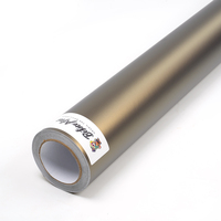 Proveedor de alta calidad Pvc Car Wrap Ghost Metallic Shadow Gold cambio de color rollo de vinilo película de protección para automóviles película tintada para automóviles