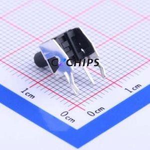 K2-1102AQ-K4CW-01 Tactile Switch Through hole Component THT Switch Single Pole Single Throw Round Button 2.5N Right Angle Insert - Product Image 2